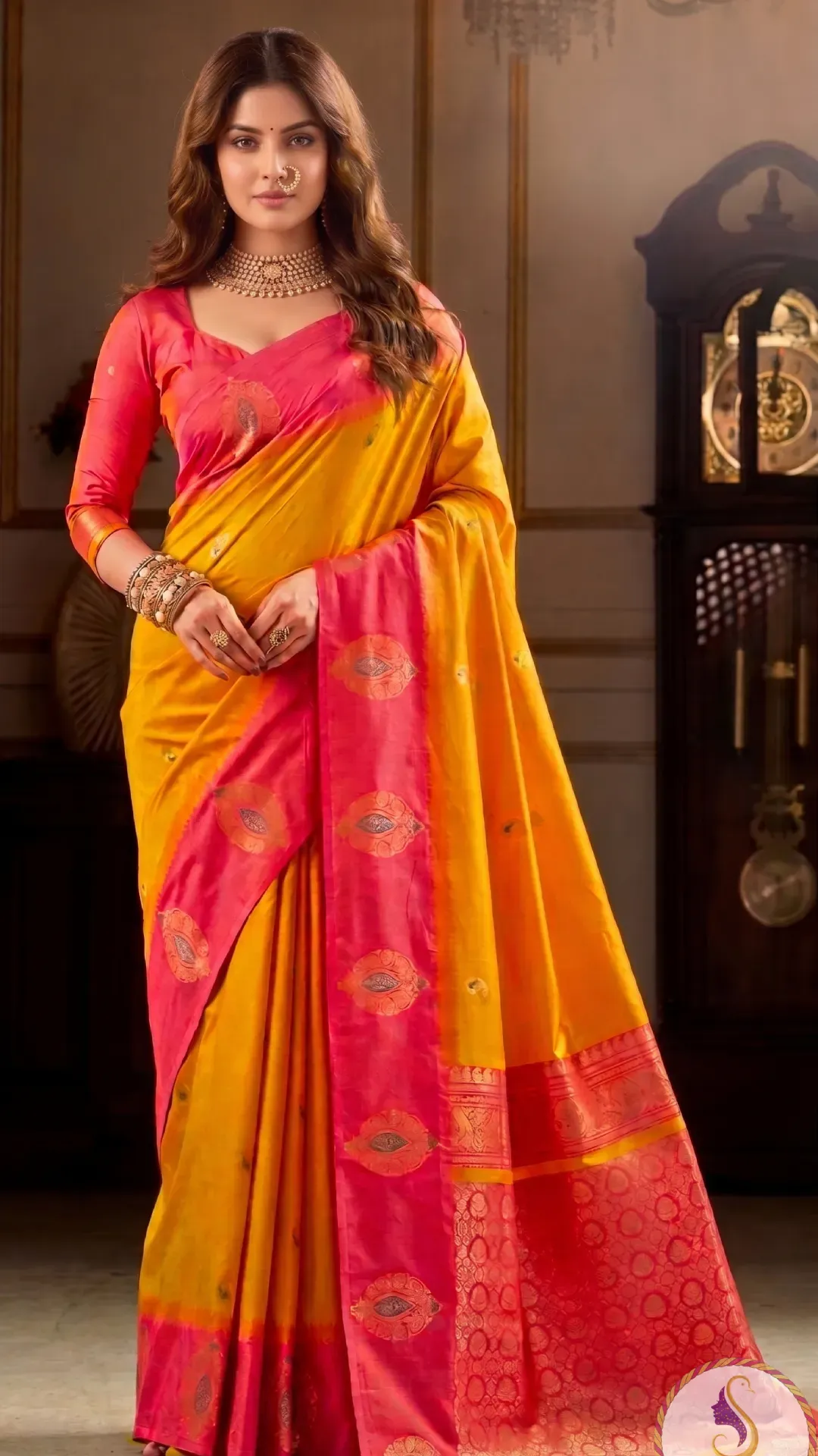 Royal Blue Jamdani Saree